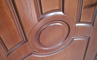 фрзеровка внешней панели для стальной двери